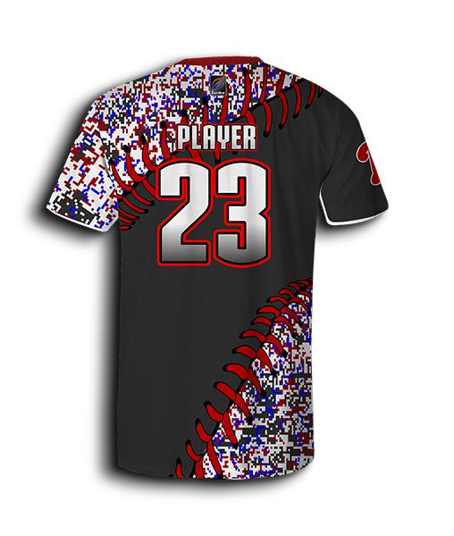 Elite Camo Traditional BB Jersey SS Full-Button - Sublimated