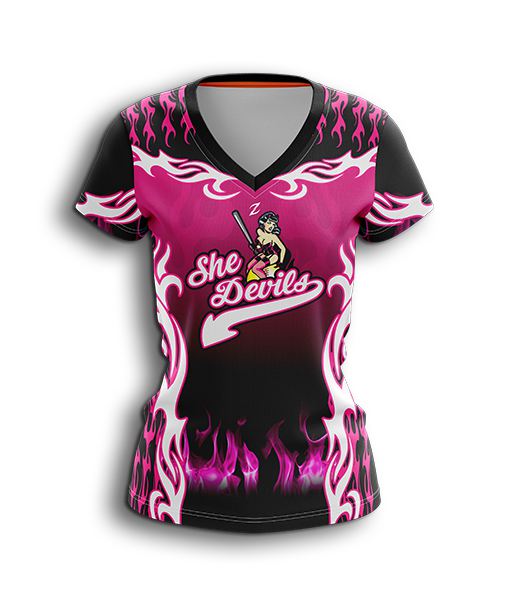 DEHUI Custom Womens Pink Baseball Softball Jersey with Embroidered Your Name and Numbers