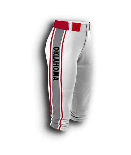 white softball fastpitch pants - full-dye custom fastpitch uniform