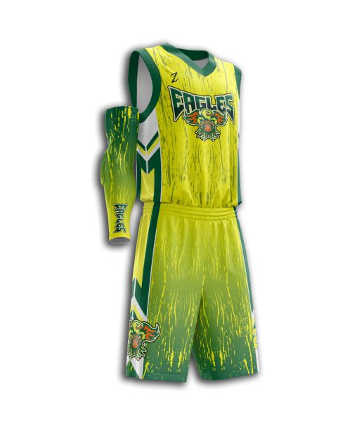 yellow green basketball jersey