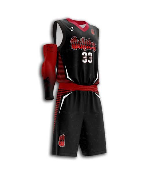 Custom Black Basketball Uniforms Full Dye Custom Basketball Uniform